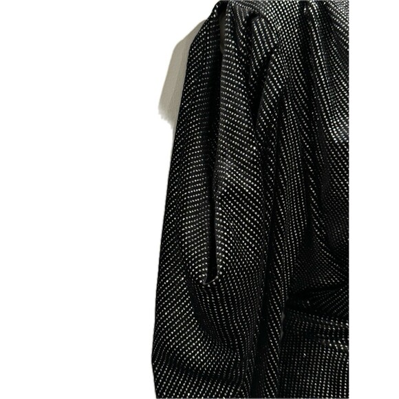 PatBO Size M Womens Long Sleeves Wrap Blouse Black Metallic New Without Tags - Picture 8 of 12